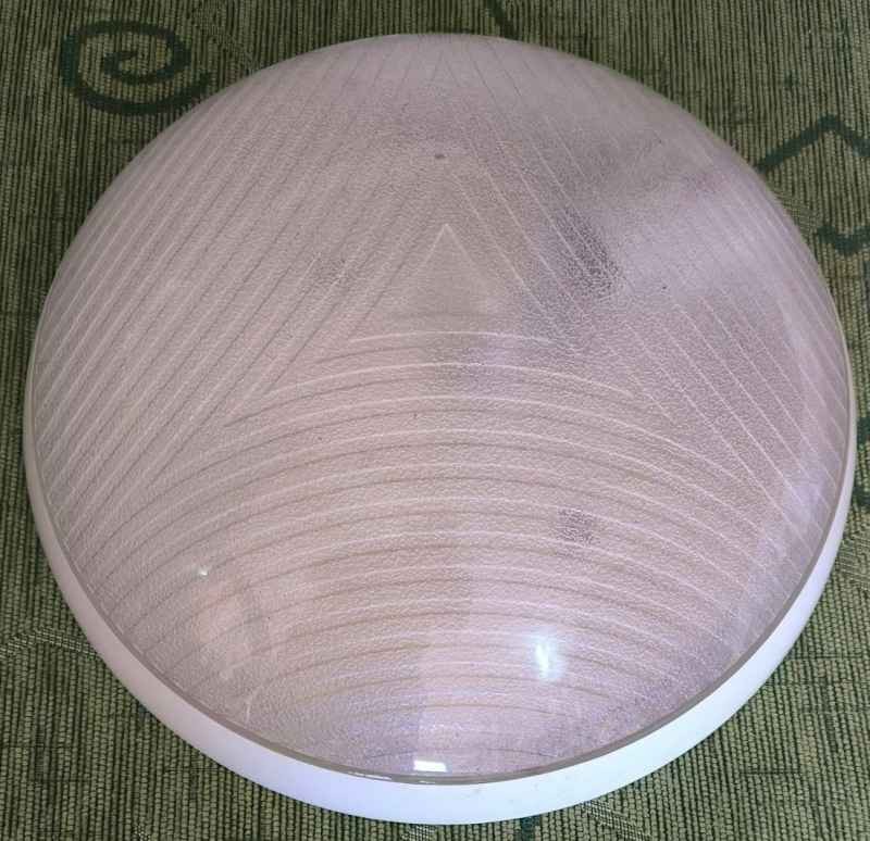 nevyužité stropní svítidlo, průměr 30cm, výška 9cm, jedna objímka, CAMEA E27  (004)