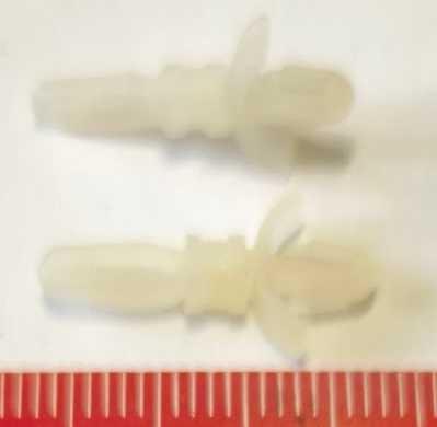 LPR8001-mini - plastový distanční sloupek, dle foto .. balení 50ks