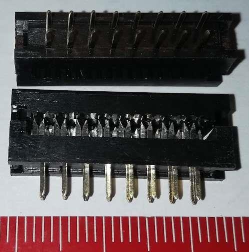 LPV-16 .. 2x8p vidlice samořez. na kabel do DPS , RM2.54  .. balení 29ks