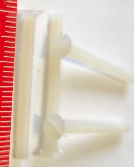 LPWS-M3x30-  plastový  šroubek, dle foto .. balení 50ks