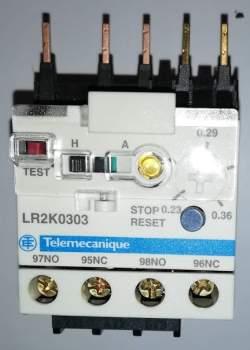 Schneider LR2K0303 Jistící nadproudové relé tř.10A, 0,23-0,36A