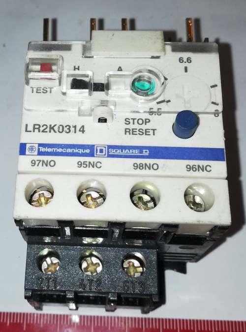 LR2K0314 Jistící nadproudové relé tř.10A, 5,5-8A