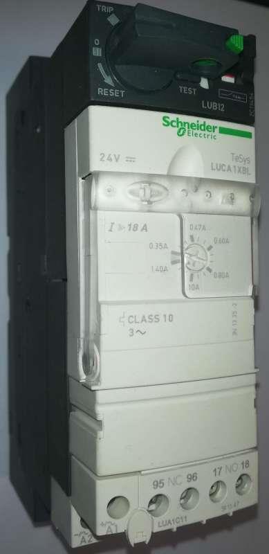 LUCA1XBL Motor Starter w/ LUB12 Power Base 3-Phase 12A 600VAC  .. cena na dotaz / price on request