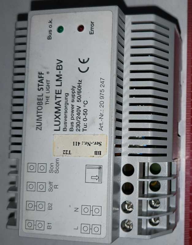 LUXMATE Lighting management - LM-BV Bus Supply 20975247 .. použitý / used   .. cena na dotaz / price on request