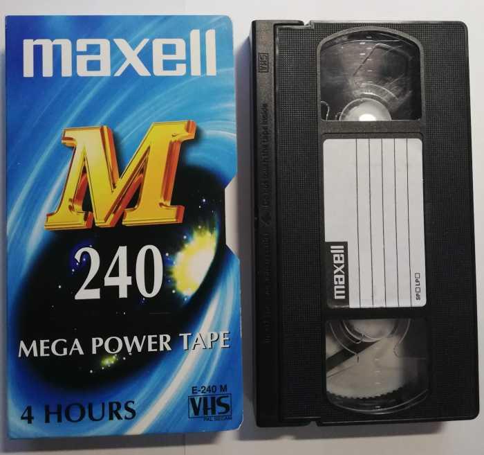 videokazeta VHS MAXELL E-240M, použitá