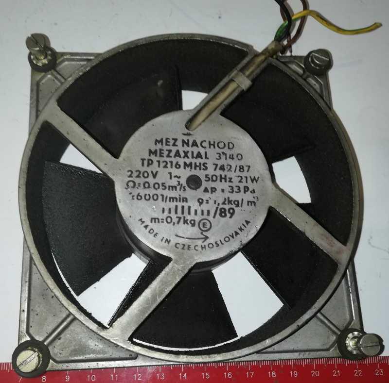 není skladem - ventilátor MEZAXIAL 3140, starší, z demontáže, funční