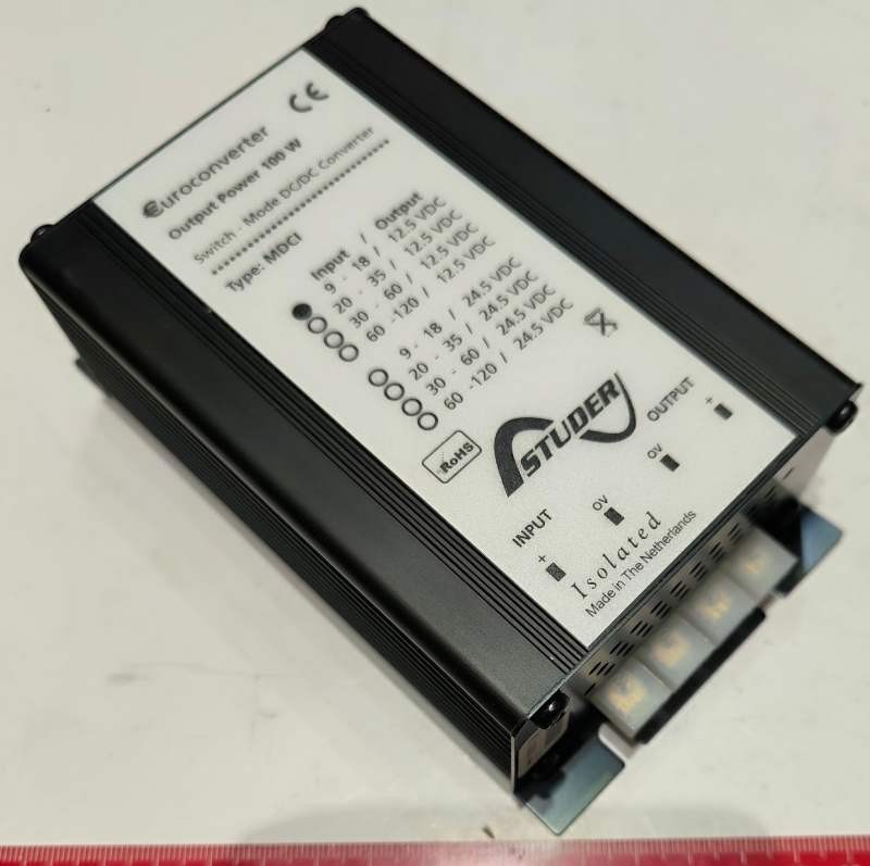 DC/DC Converter Studer MDCI 100 - MDCI100A12 - 9-18V / 12,5Vdc 100W