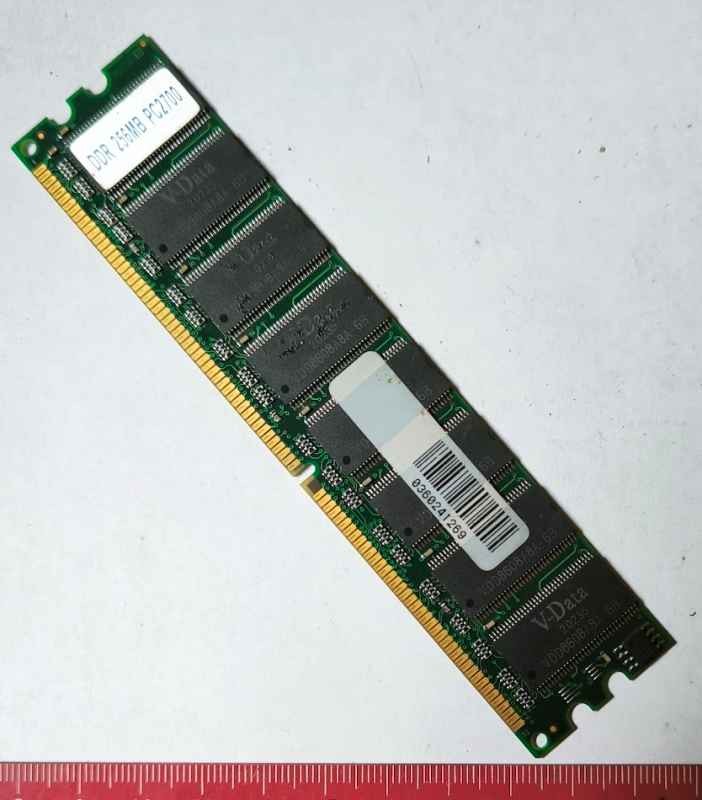 MEMORY-009 - paměťový modul DDR 256MB PC2700,  dle foto .. použitý / used  .. cena na dotaz / price on request