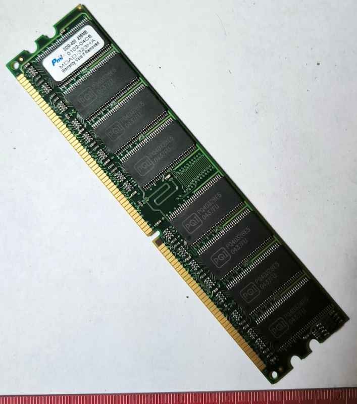 MEMORY-014 - paměťový modul DDR400 256MB MDAD-323HA,  dle foto .. použitý / used  .. cena na dotaz / price on request