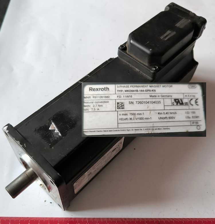 REXROTH motor MKD041B-144-GPO-KN  .. použitý / used   .. cena na dotaz / price on request