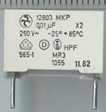 MKP 12803 0,01uF 250V X2  .. balení 500ks za 90 Kč