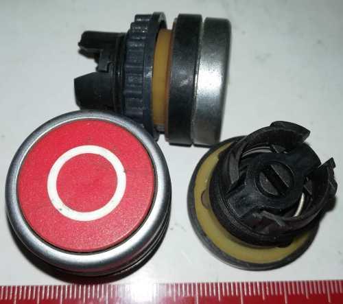 MOELLER ovládací knoflík, z demontáže, na ND, červené kolečko, oblá podstava