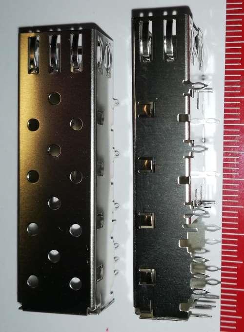 MOLEX 0747370009 - SFP One Piece Cage, EMI Shielding, 3.05mm Press-Fit Tails