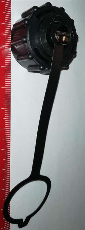 MOLEX 0847000003 - Dust Cover for Bayonet-Style Latch Connector, Black, with Black Nitrile Seal