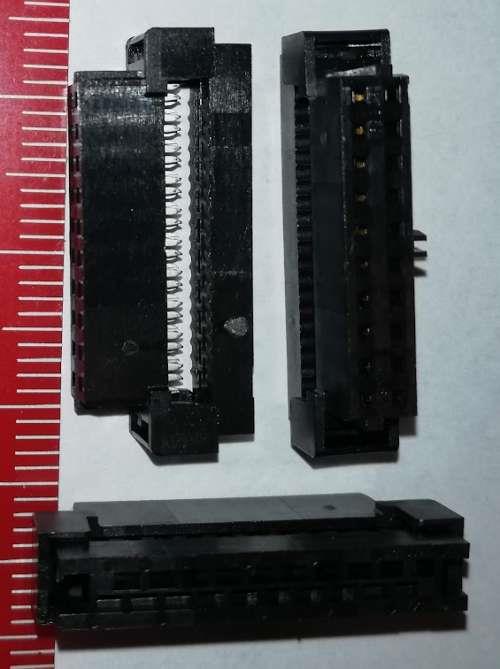 MOLEX 875682043 - Milli-Grid Cable-to-Board Receptacle, Dual Row, IDT, Lead-Free, 20 Circuits, 0.38µm Gold (Au) Selective Plating, with Center Polarization Key, without Locking Friction Ramp
