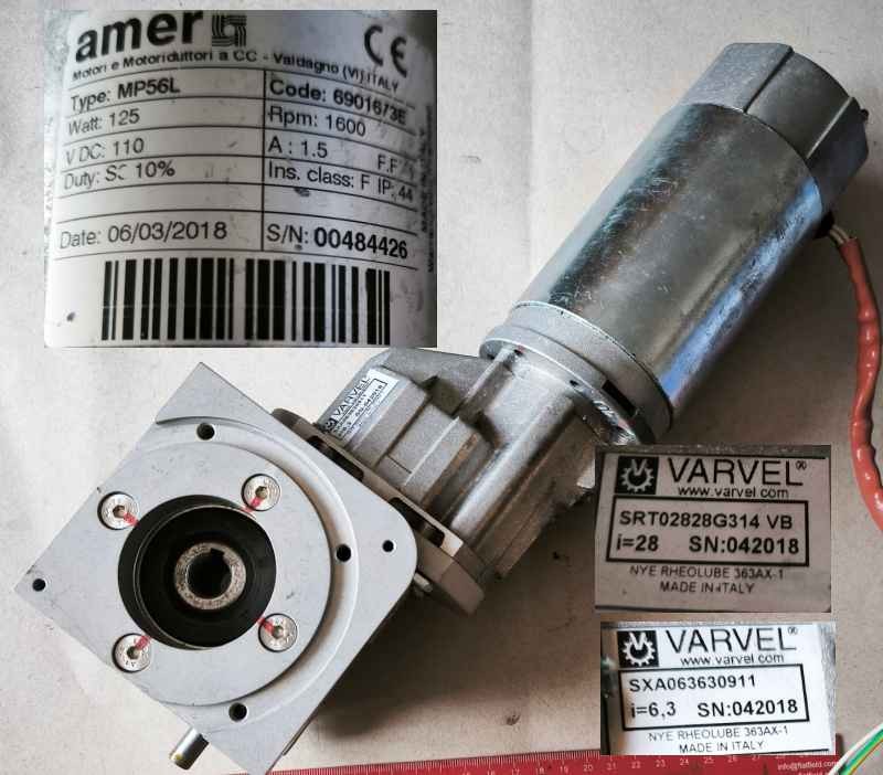 motor AMER MP56L 110Vdc 125W sestava  .. použitý / used   .. cena na dotaz / price on request (006)