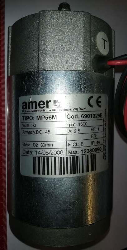 motor AMER MP56M 90W 48Vdc Rpm:1600 code:6901329E .. použitý / used   .. cena na dotaz / price on request