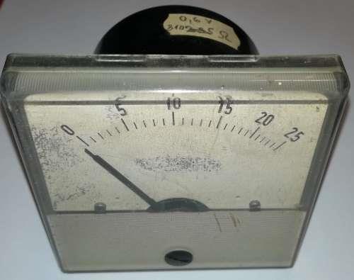 MP80 - METRA, stupnice 0-1A, poškozená stupnice