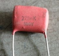 kondenzátor 270n 63V 10% .. balení 50ks