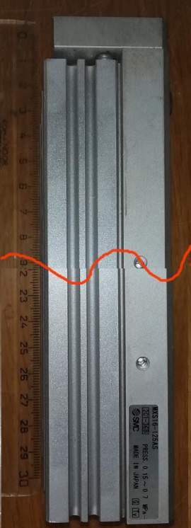 SMC MXS16-125AS cyl, slide table, dual rod