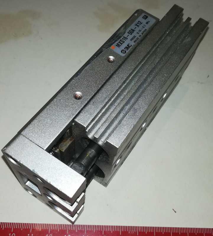 SMC MXS16-50A-X12 cyl, slide table, dual rod