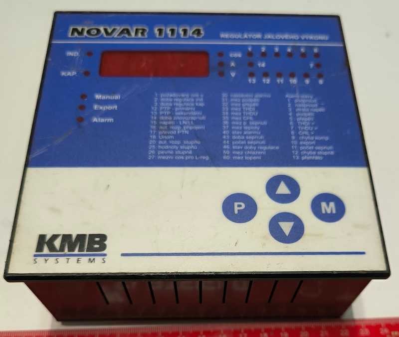 NOVAR 1114 - regulátor jalového výkonu KMB systems .. použitý / used, z demontáže