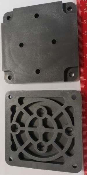 upevňovací deska k přepínačům VS10/16/32 ... OBZOR, 70x70mm, šedá