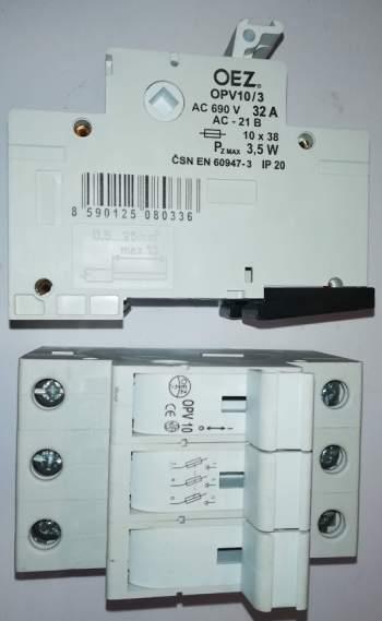 není skladem - OPV10/3 - ODPÍNAČE VÁLCOVÝCH POJISTEK VELIKOSTI 10X38