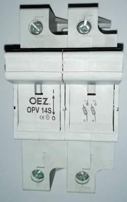 OPV14S-2   Odpínač válcových pojistek velikosti 14x51 2P OEZ  .. cena na dotaz / price on request