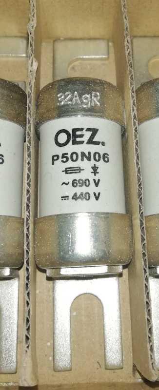 OEZ Pojistka polovodičová 32A P50N06 gR