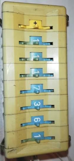 sada 7x TS2110303 + 1x TS2120554 - palcový přepínač z demontáže .. cena na dotaz / price on request