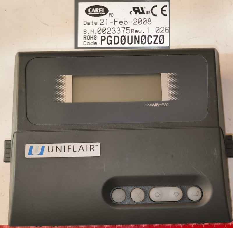 CAREL PCD0UN0CZ0 - mP20 UNIFLAIR   .. použitý / used.. cena na dotaz / price on request