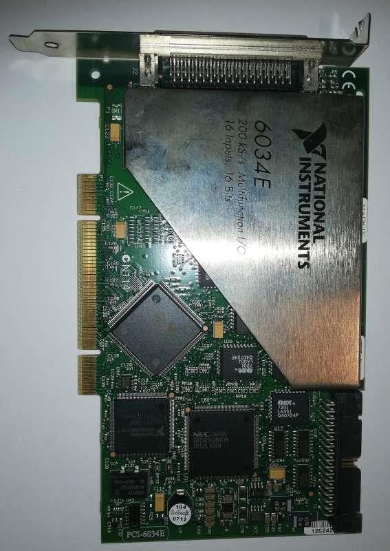 National Instruments PCI-6034E NI DAQ Card, 16 bit Analog Input, Multifunction  .. cena na dotaz / price on request