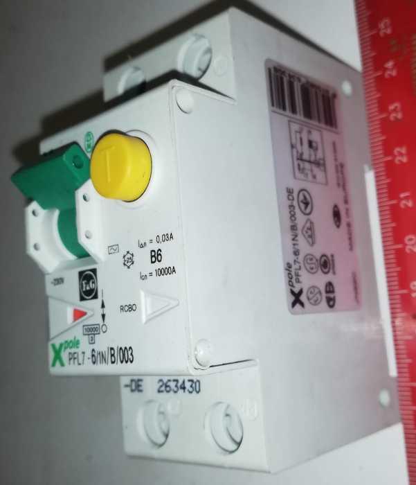 Proudový chránič s jističem PFL7-6/1N/B/003-DE 263430