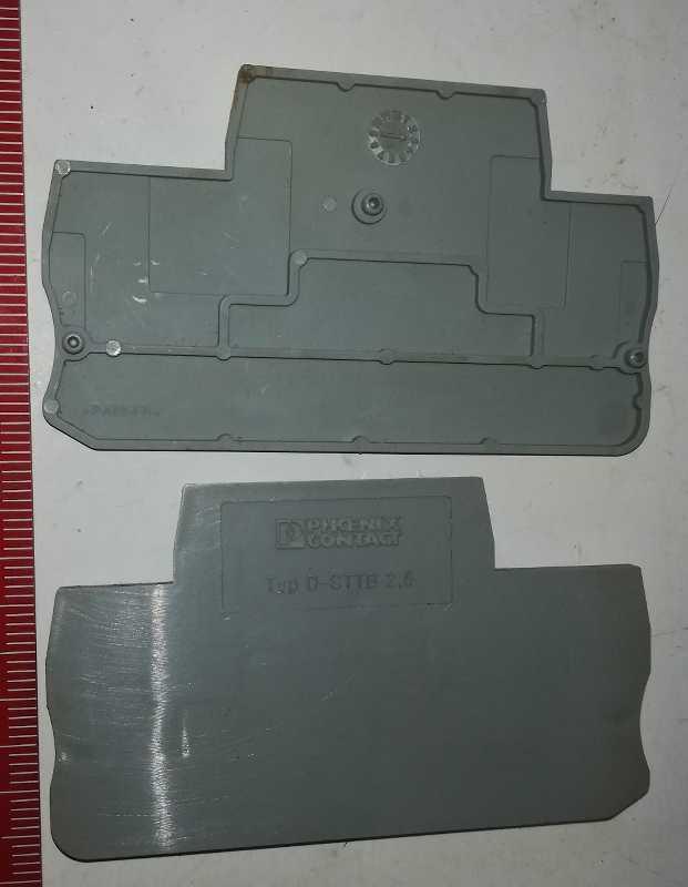 PHOENIX CONTACT D-STTB 2,5  , 3030459 - Zakončovací kryt,  .. použitý / used , balení 14ks za 60Kč