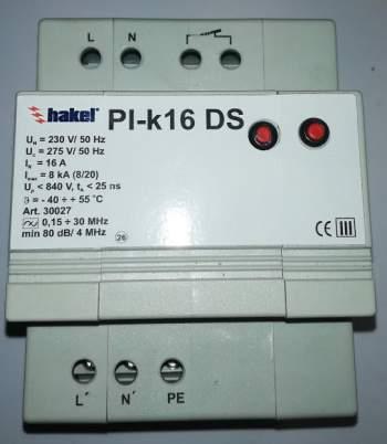 PI-K16 DS - jednofázový svodič přepětí typu 3, HAKEL  .. cena na dotaz / price on request