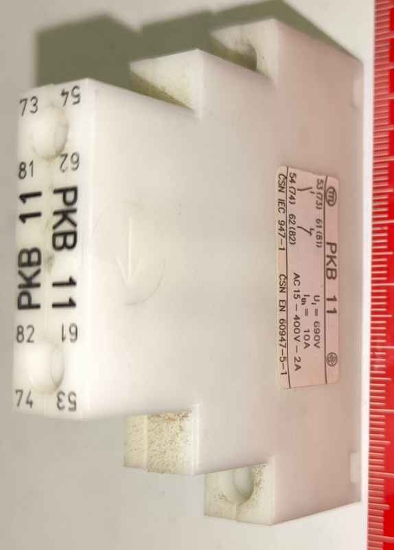 PKB11 - pomocné kontakty - Mechanika  .. cena na dotaz / price on request