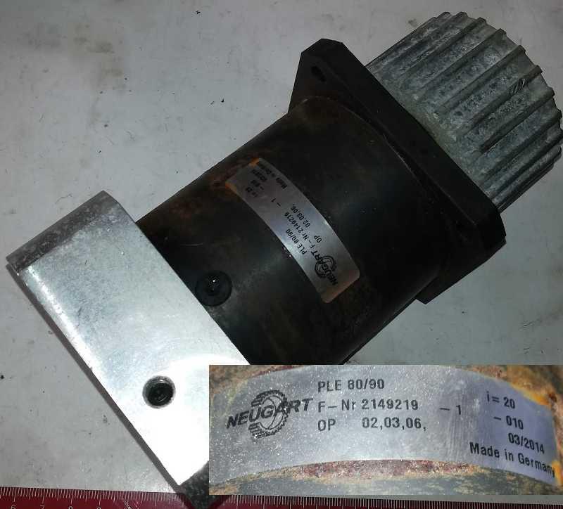 planetová převodovka PLE80/90 Neugart, i=20,  .. použitý / used
