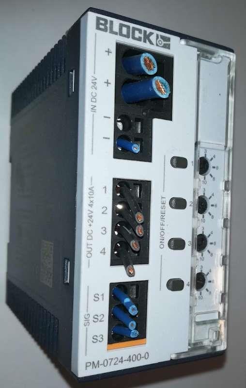 PM0724-400-0 .. ELECTRONIC CIRCUIT BREAKER, 24VDC, 10A .. použitý / used .. cena na dotaz / price on request