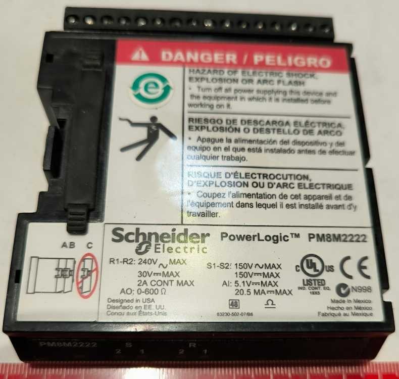 PM8M2222 - optional digital I/O module - 2 relay O - 2 digital I - 2 analog O - for PM800  .. použitý / used   .. cena na dotaz / price on request