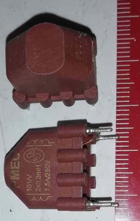 tumivka PMEC 101/V 2x3,3mH 1,5A 250V