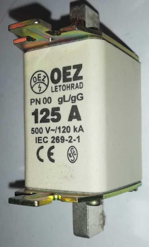 pojistka PN00 -125A - 500V OEZ