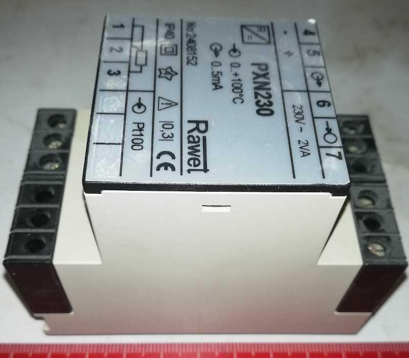 PNX230 - převodník 0..100°C / 0..5mA, RAWET .. použitý / used   .. cena na dotaz / price on request