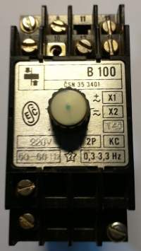 B100 220V 2P KC 0,3-3,3Hz  .. cena na dotaz / price on request