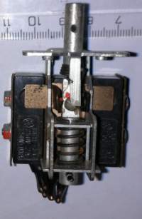 tlačíto - 3 mikrospínače, zákaznický typ, starší .. cena na dotaz / price on request