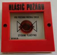 není skladem - tlačítko hlásiče požáru, TESLA