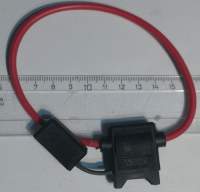 SX32V (QY32V) pojistkové pouzdro na ATO nožovou autopojistku, na kabel s krytkou