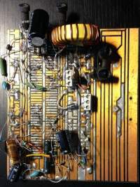 pokusná deska 130x150mm s nějakým zapojením, na ND