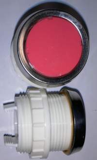 T6C ovládací hlavice - ČERVENÁ