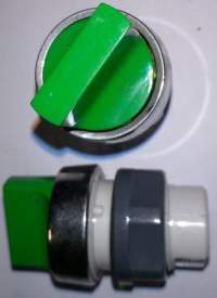 T6G/22 - ovládací hlavice provedení G, 2  polohy - zelená